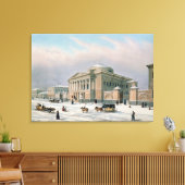 Das Haus des Tutorial Council in Moskau Leinwanddruck (Insitu (Wohnzimmer))