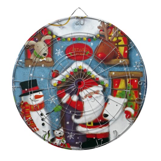 Das Haus des Weihnachtsmanns Dartscheibe (vorne)