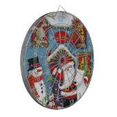 Das Haus des Weihnachtsmanns Dartscheibe (Vorderseite Links)
