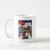 Das Haus des Weihnachtsmanns Kaffeetasse (Links)