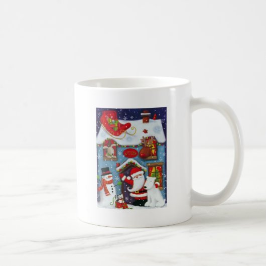 Das Haus des Weihnachtsmanns Kaffeetasse (Rechts)