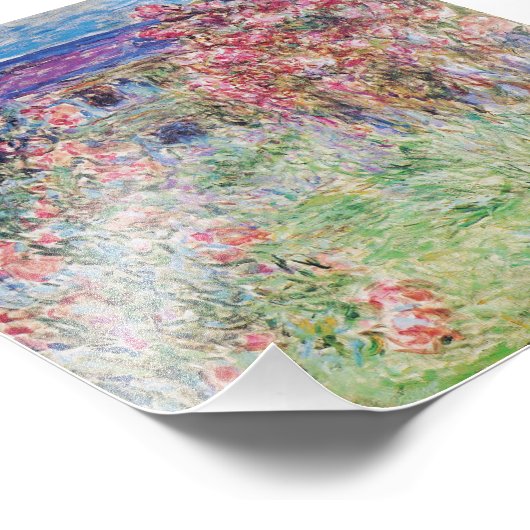 Das Haus in der Rose von Claude Monet, Fotodruck (Ecke)