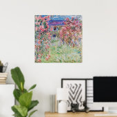 Das Haus in der Rose von Claude Monet, Poster (Heimbüro)