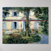 Das Haus in Rueil | Édouard Manet Poster (Vorne)