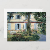 Das Haus in Rueil | Édouard Manet Postkarte (Vorne/Hinten)