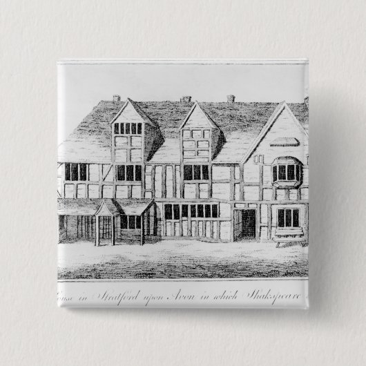 Das Haus in Stratford-nach-Avon Button (Vorderseite)