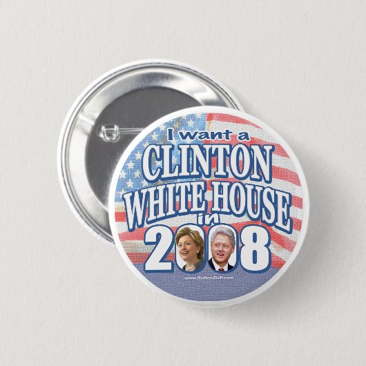 das Haus-Knopf Clintons Button (Vorne & Hinten)