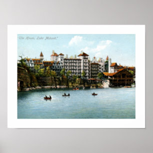 Das Haus, Lake Mohonk, NY 1910 Vintage Poster