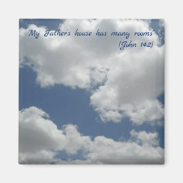 Das Haus meines Vaters hat viele Zimmer Bibelverse Magnet
