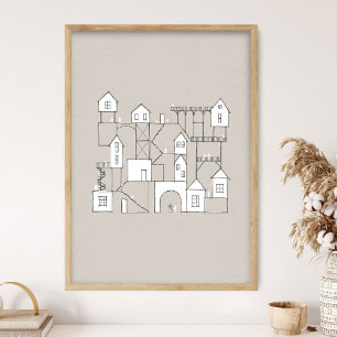 Das Haus meines Vaters, viele Zimmer, Wohnungen, H Poster