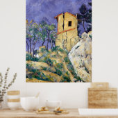 Das Haus mit knackigen Mauern - Paul Cézanne Poster (Küche)