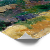 Das Haus mit knackigen Mauern - Paul Cézanne Poster (Ecke)