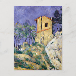 Das Haus mit knackigen Mauern - Paul Cézanne Postkarte