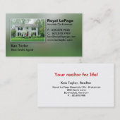 Das Haus-rote Tür-Visitenkarte Visitenkarte (Vorne/Hinten)