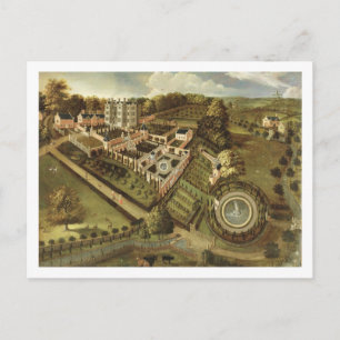 Das Haus und der Garten von Llanerch Hall, Postkarte