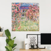 Das Haus unter den Rose, Claude Monet Poster (Heimbüro)