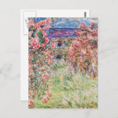 Das Haus unter den Rose von Claude Monet Postkarte (Vorne/Hinten)