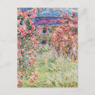 Das Haus unter den Rose von Claude Monet Postkarte