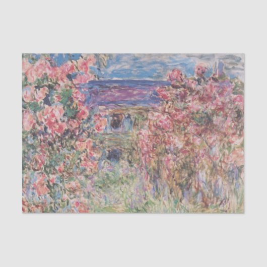 Das Haus unter den Rose von Claude Monet Seidenpapier (Vorderseite)