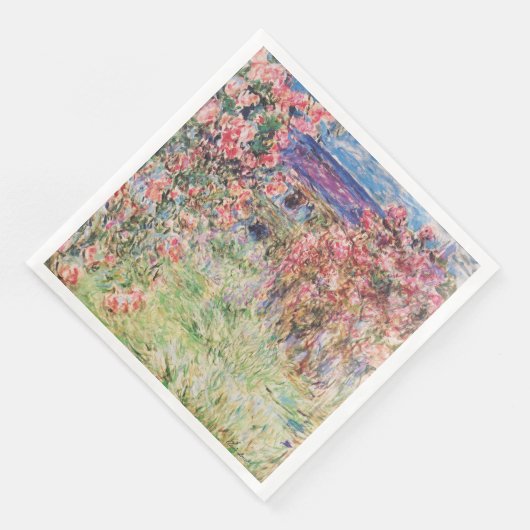 Das Haus unter den Rose von Claude Monet Serviette (Ecke)