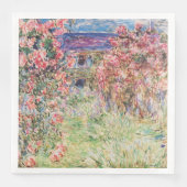 Das Haus unter den Rose von Claude Monet Serviette (Vorderseite)