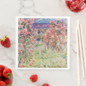 Das Haus unter den Rose von Claude Monet Serviette (Beispiel)
