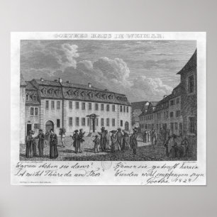 Das Haus von Johan Wolfgang von Goethe in Poster
