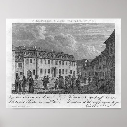 Das Haus von Johan Wolfgang von Goethe in Poster (Vorne)