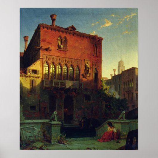 Das Haus von Othello, das Moore in Venedig, 1856 Poster (Vorne)