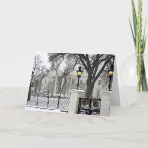 das Haus-Weihnachten Feiertagskarte