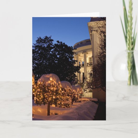 das Haus-Weihnachtsrasen-Dekorationen Feiertagskarte (Vorderseite)