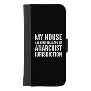 Das Haus wurde zu einer anarchistischen Gerichtsba iPhone 8/7 Plus Geldbeutel-Hülle