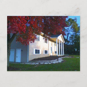 Das Haus zum Verkauf. Postkarte