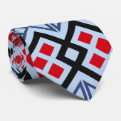 Das Häuschen-blaue Rot Krawatte (Gerollt)