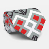 Das Häuschen-graue Rot Krawatte (Gerollt)