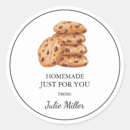 Das hausgemachte Etikett für Sie Runder Aufkleber