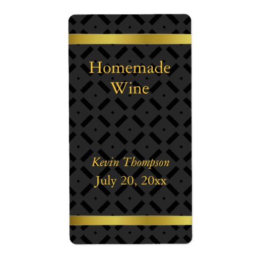 Das hausgemachte Golden and Black Label (Vorne)