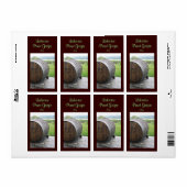 Das hausgemachte Weinetikett (Vorne)