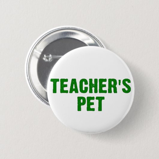Das Haustier des Lehrers Button (Vorne & Hinten)