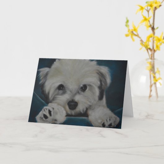 Das Havanese Karte (Gelbe Blume)