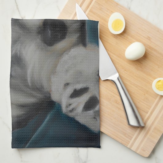 Das Havanese Küchentuch (Viertel Falte)