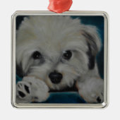 Das Havanese Silbernes Ornament (Vorne)
