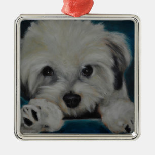 Das Havanese Silbernes Ornament