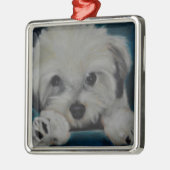 Das Havanese Silbernes Ornament (Links)