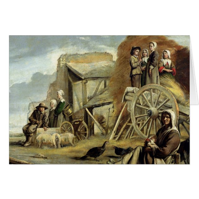 Das Haycart oder Rückkehr von Heuernte, 1641 (Vorderseite (Horizontal))