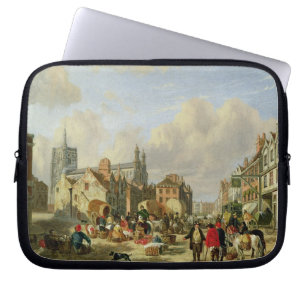 Das Haymarket, Norwich, 1825 (Öl auf Platte) Laptopschutzhülle