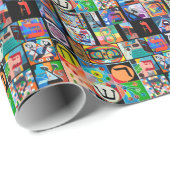 Das hebräische Alphabet - alephbet Geschenkpapier (Rolleneckpunkt)