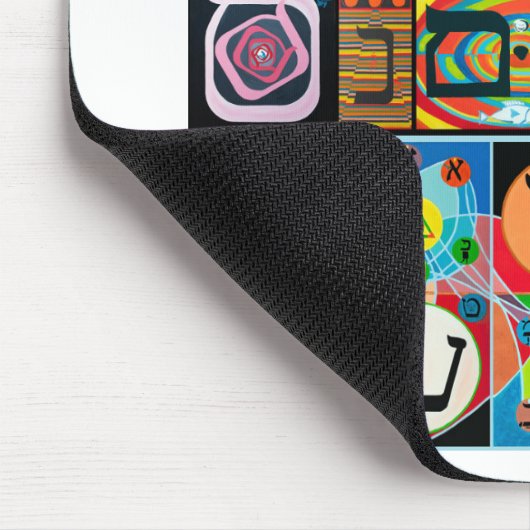 Das hebräische Alphabet - alephbet Mousepad (Ecke)