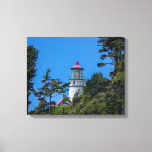 Das Heceta Head Lighthouse an der Küste von Oregon Leinwanddruck (Vorderseite)