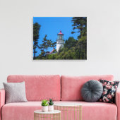 Das Heceta Head Lighthouse an der Küste von Oregon Leinwanddruck (Insitu (Wohnzimmer))